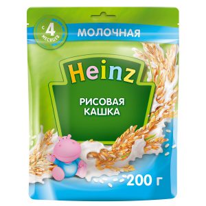 Bột ăn dặm Heinz Nga 200g - Vị gạo, sữa (cho bé từ 4 tháng tuổi)