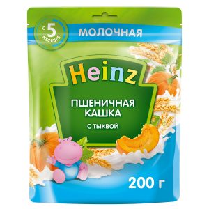 Bột ăn dặm Heinz Nga 200g - Vị lúa mì, bí đỏ, sữa (cho bé từ 5 tháng tuổi)