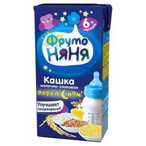 Sữa đêm Fruto Nga 200ml - Vị ngũ cốc (cho bé từ 6 tháng tuổi)