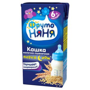 Sữa đêm Fruto Nga 200ml - Vị lúa mì (cho bé từ 6 tháng tuổi)